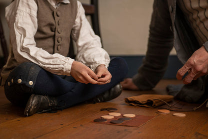 Leather Tic-Tac-Toe Set from Samson Historical